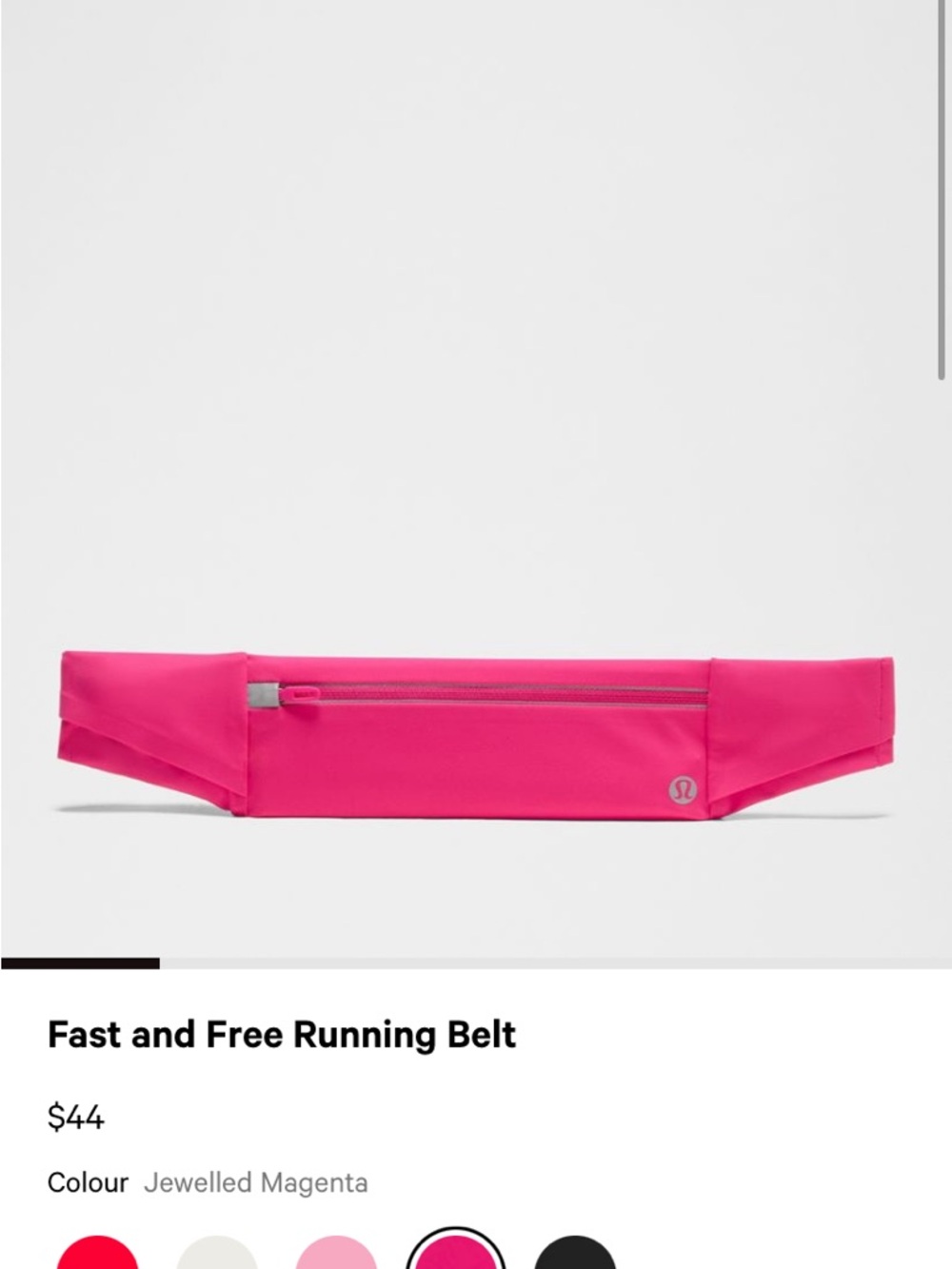 lululemon athletica Running Belt - Jeweled Magenta